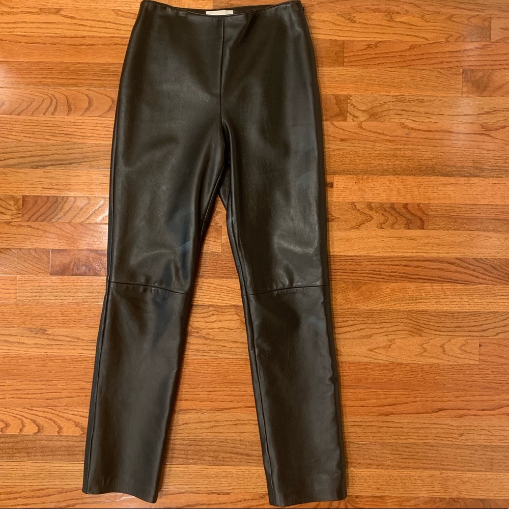 Vintage, high-rise, skinny leather pants